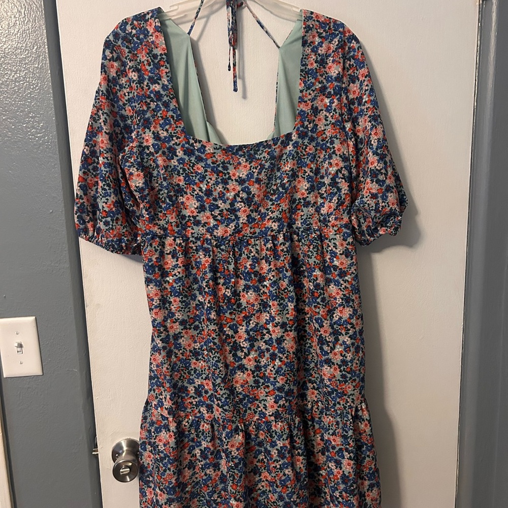Floral Puff Sleeve Dress